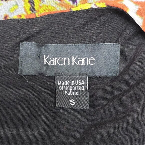 Karen‎ Kane High Low Dress S Boho Kaleidoscope Print Festival Fairycore Flowy - Picture 9 of 14